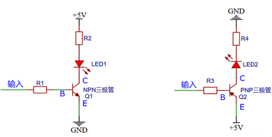 pnp三極管開關電路